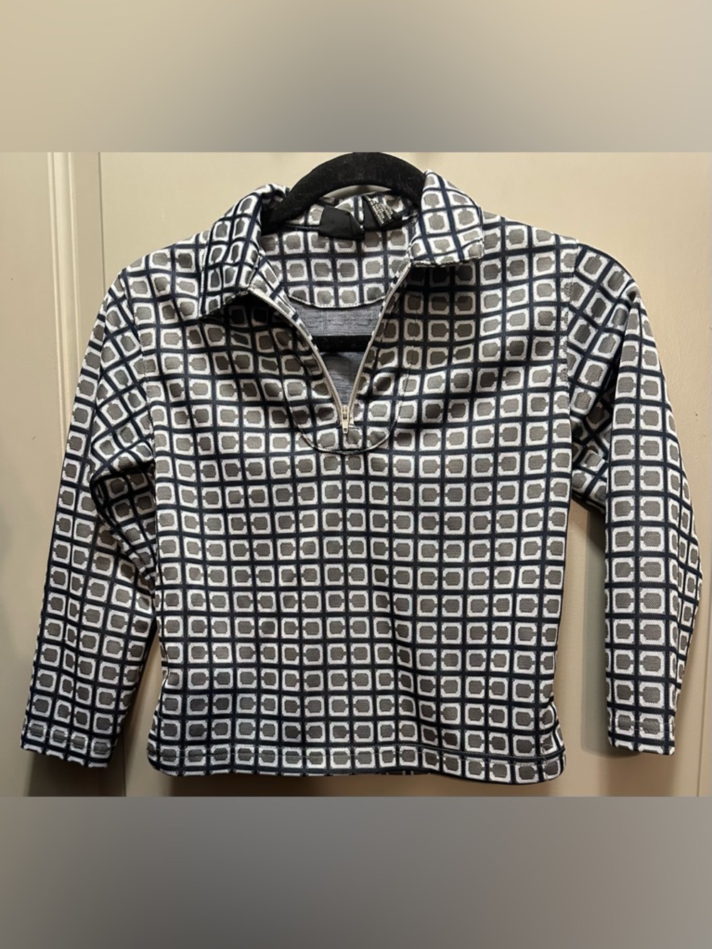 Cotler Size 7 Boys’ Pullover Quarter Zip Polyester Lightweight Jacket EUC